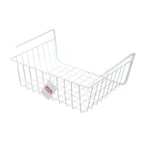 Корзина подвесная на полку тм VETTA, 35х26х13,5см, металл, цвет белый