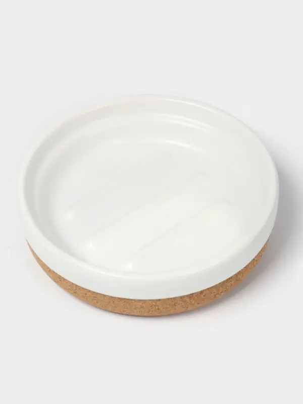 Набор для ванной SAVANNA &laquo;Пробка&raquo;, 3 предмета, дозатор для мыла, стакан, мыльница