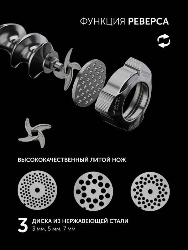 Мясорубка электрическая PMG 3090 RUS с насадками