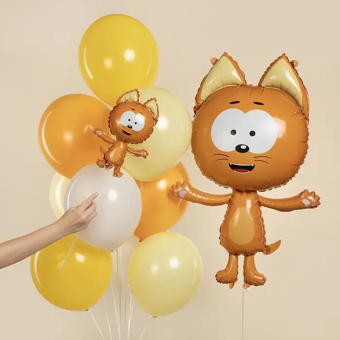 Воздушные шары фольгированные 17 Воздушные шары фольгированные 17" «Котенок Котэ» набор 5 шт.