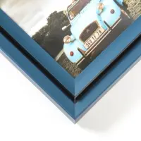 Фоторамка пластик 13х18 см "Остин" иссиня-чёрный 21,5х16,5х1,5 см