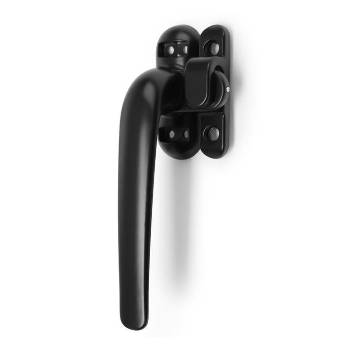 Ручка оконная ТУНДРА 004BL, металлическая, цвет черный Ручка оконная ТУНДРА 004BL, металлическая, цвет черный