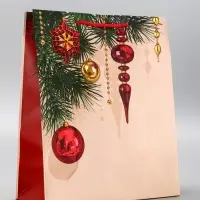 Пакет подарочный новогодний ламинированный, «Атмосфера Нового Года» , 26×12×32 см Пакет подарочный новогодний ламинированный, «Атмосфера Нового Года» , 26×12×32 см