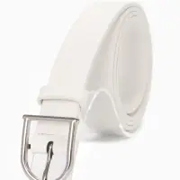 Ремень женский, 1 прокол, металл пряжка, 2.8&times;105 см, белый