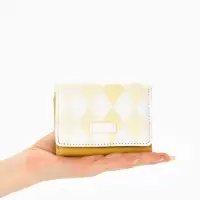 Кошелёк на кнопке, жёлтый