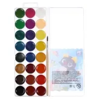 Акварель &laquo;Луч. ZOO&raquo;, 24 цвета, с кистью