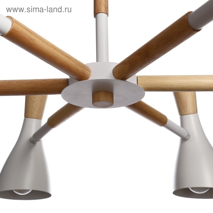 Люстра Люстра "Марокко" 6х40Вт E27 белый 90х90х58,5 см BayerLux