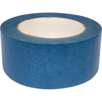 Клейкая лента малярная 50 мм x 50 м, 130 мкм СИНЯЯ на рисовой бумаге