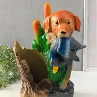 Копилка для денег с подставкой для бутылки &laquo;Пёс охотник&raquo;, гипс, 37.5&times;24&times;30 см