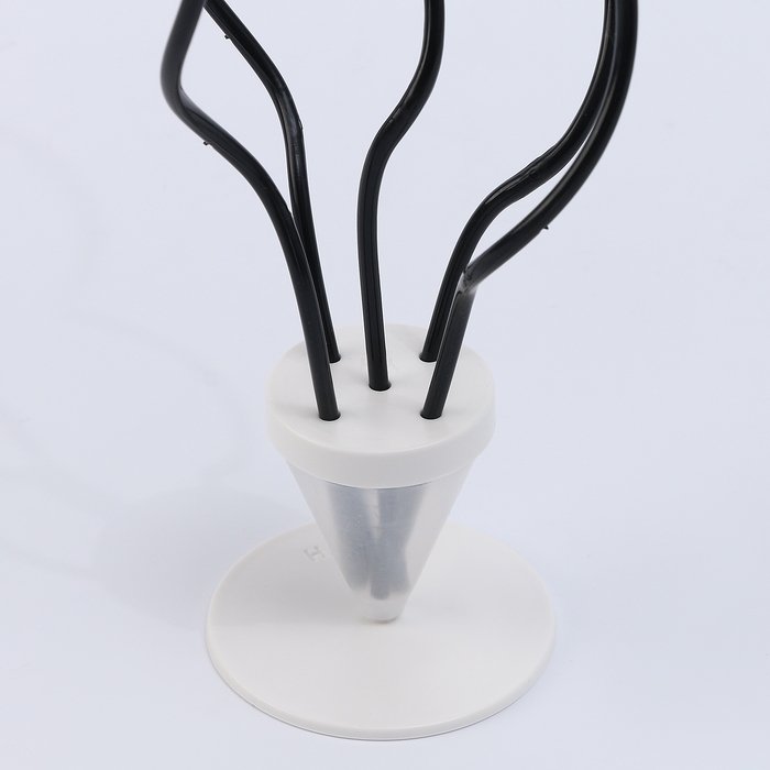 Набор «ВОЛНА», палочка+держатель+подставка, набор 5 шт., чёрный Набор «ВОЛНА», палочка+держатель+подставка, набор 5 шт., чёрный