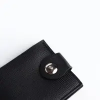 Портмоне мужское &laquo;Бадр&raquo;, на кнопке, отдел для карт, монет, чёрное