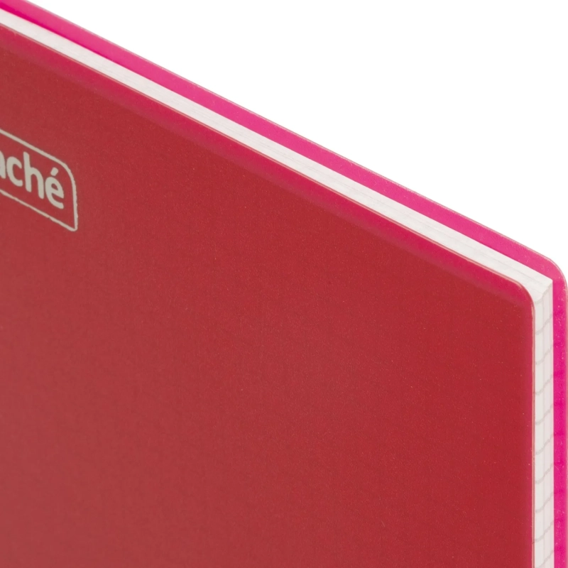 Бизнес-тетрадь А5 80л Attache гребень клетка пластик бордов с тиснением