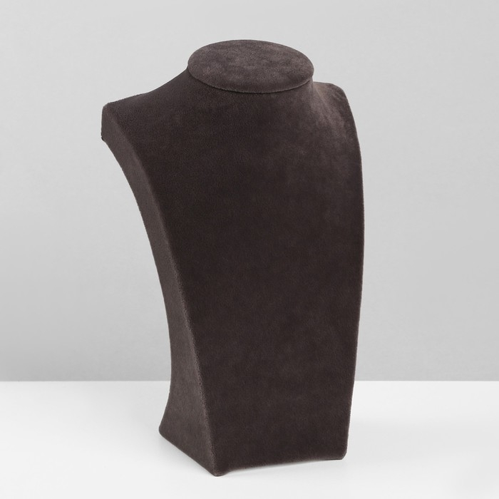 Бюст для украшений Queen fair, 12×6×19 см, h=19 см, флок, цвет серый графит Бюст для украшений Queen fair, 12×6×19 см, h=19 см, флок, цвет серый графит