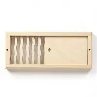 Вентиляционная решетка "Пламя" с задвижкой, 28х12 см