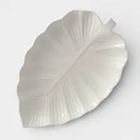 Блюдо Magistro &laquo;Лист Бланш&raquo;, 31&times;22&times;3.5 см, фарфор, белое