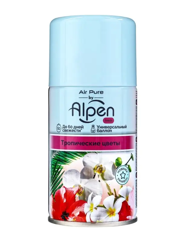 Сменный блок для освежителя воздуха Alpen тропические цветы, 250 мл