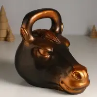 Копилка для денег &laquo;Гиря конь&raquo;, гипс, 21&times;25 см, под бронзу