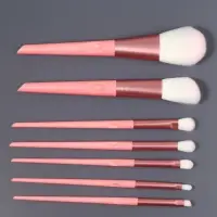 Набор кистей для макияжа COLOR POWER pink, 7 шт., в тубе, розовый