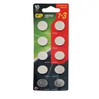 Батарейка литиевая GP, CR2032-10BL, 3 В, блистер, 10 шт.