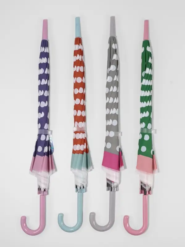 Зонт полуавтоматический &laquo;Горох&raquo;, 8 спиц, R=47/54 см, d=94 см, МИКС