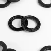 Люверсы для штор, d=3.5/5.5 см, 10 шт., матовые, чёрные