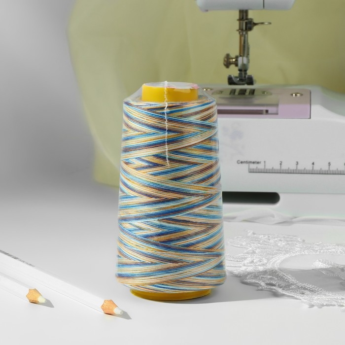 Нитки мультиколор 40/2, 2700 м, цвет разноцветный Нитки мультиколор 40/2, 2700 м, цвет разноцветный