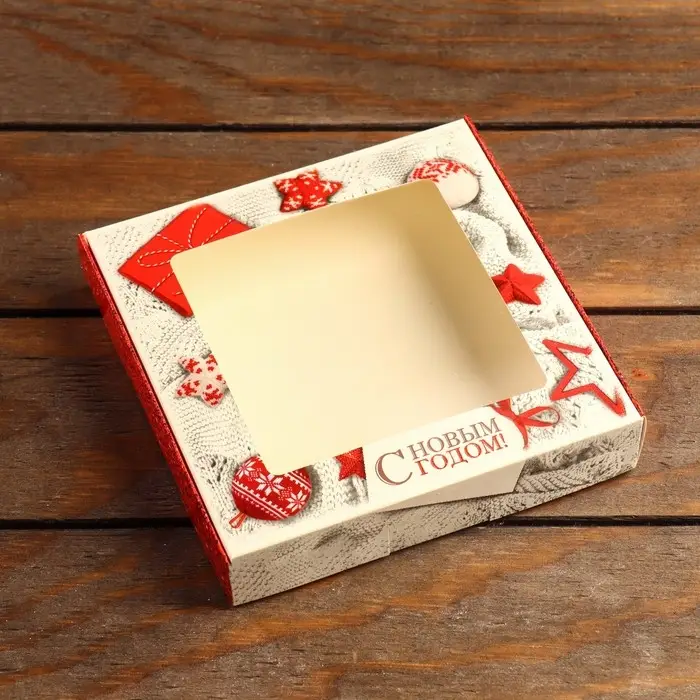 Коробка самосборная  Коробка самосборная "Вязанка!", 16 х 16 х 3 см