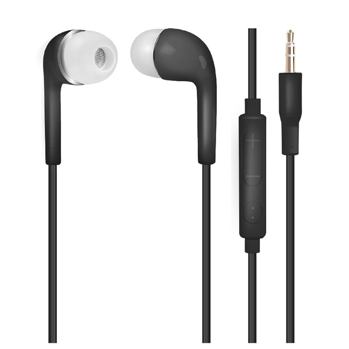 Наушники OXION HS230BK, вакуумные, микрофон, 100 дБ, 16 Ом, 3.5 мм, 1 м, чёрные Наушники OXION HS230BK, вакуумные, микрофон, 100 дБ, 16 Ом, 3.5 мм, 1 м, чёрные