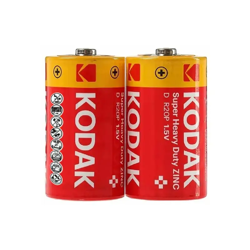 Батарейка Kodak Extra R20 D Shrink 2 Heavy Duty 1.5V (2/24/144/5616)