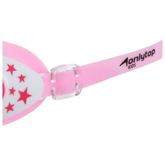 Очки для плавания детские ONLYTOP, беруши, цвет розовый Очки для плавания детские ONLYTOP, беруши, цвет розовый