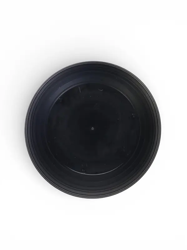 Горшок для цветов &laquo;Япония&raquo;, 2 л, d=18 см, h=15 см, пластиковый, с поддоном, графитовый