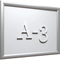 Рамка А3 Attache, алюм.клик-профиль 25 мм, настенная