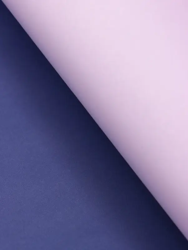 Бумага упаковочная крафт, двусторонняя, синий, сиреневый, 0.68&times;10 м