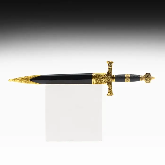 Макет оружия &laquo;Сувенирный кортик. Звезда Давида&raquo;, золото-синий, 10&times;40 см