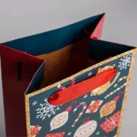 Пакет под бутылку &laquo;Счастья в новом году&raquo;, 13&times;36&times;10 см