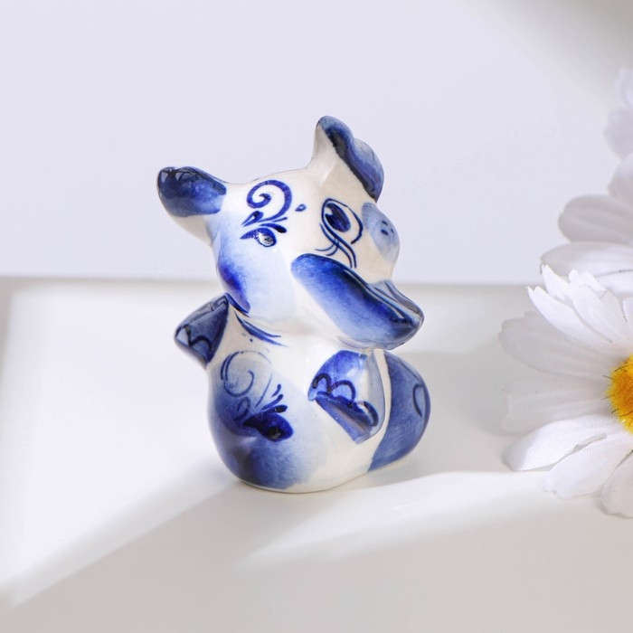 Сувенир «Слон», средний, 7 см, гжель Сувенир «Слон», средний, 7 см, гжель