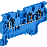 ARMAFIX Клемма пружинная CX2.5-3 BU 2,5мм2 трехконтактная синяя IEK