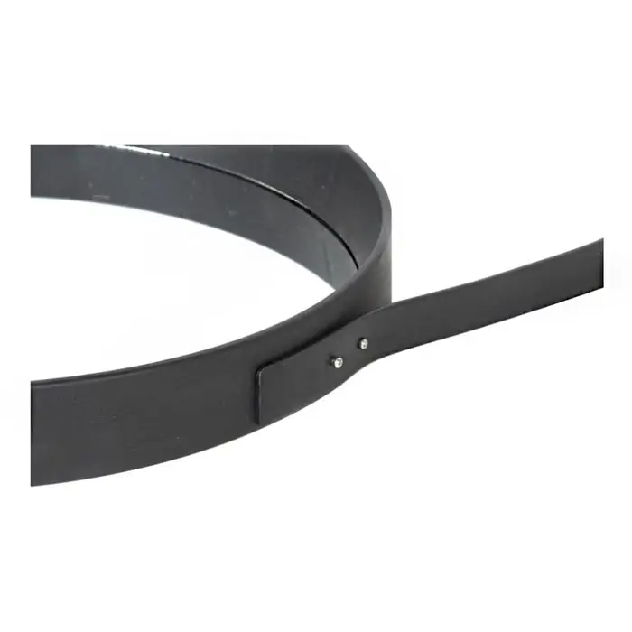 Зеркало настенное круглое &laquo;Клик Мебель&raquo; Black Leather, на кожаном ремне, d=52 см, цвет чёрный
