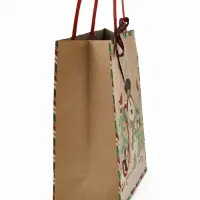 Пакеты подарочные, крафт, набор 3 шт. &laquo;Новогодний&raquo; 26&times;30&times;9 см