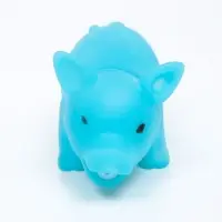 Игрушка для собак &laquo;Маленький поросёнок&raquo;, 9 см, пищащая, винил, голубая