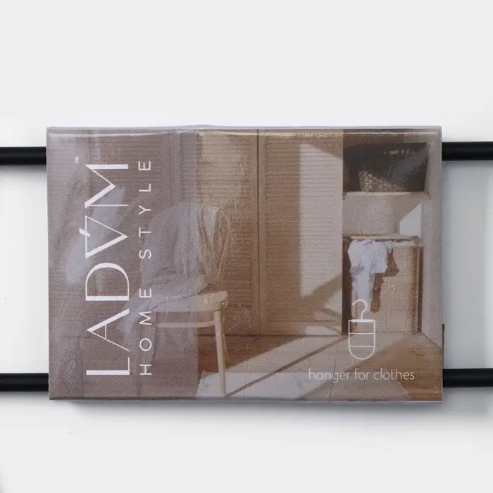 Вешалка для ремней и шарфов LaDom Laconique, 11.5&times;23.5&times;1.1 см, многоуровневая, чёрная
