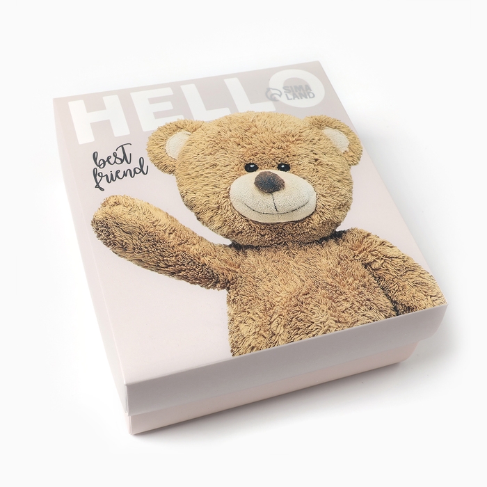 Подарочный набор термос и носки 3 пары KAFTAN "Hello", р. 37-39 (23-25 см)