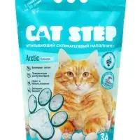 Наполнитель впитывающий силикагелевый CAT STEP Arctic Breeze, 3,8 л