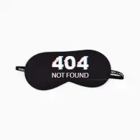 Маска для сна Not found, 19.3&times;9.5 см, чёрная