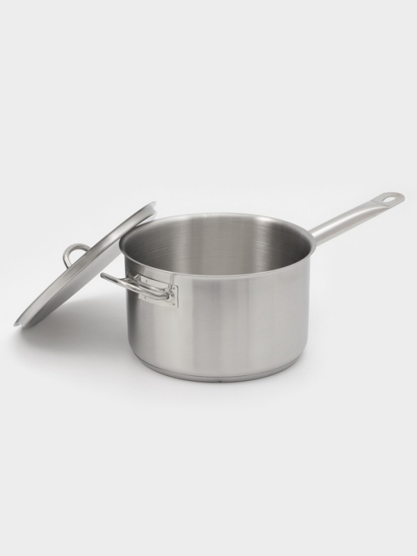 Ковш 5,1 л, d=22, h=13,5 см, с крышкой, толщина стенки 0,8 мм, индукция, две ручки Ковш 5,1 л, d=22, h=13,5 см, с крышкой, толщина стенки 0,8 мм, индукция, две ручки