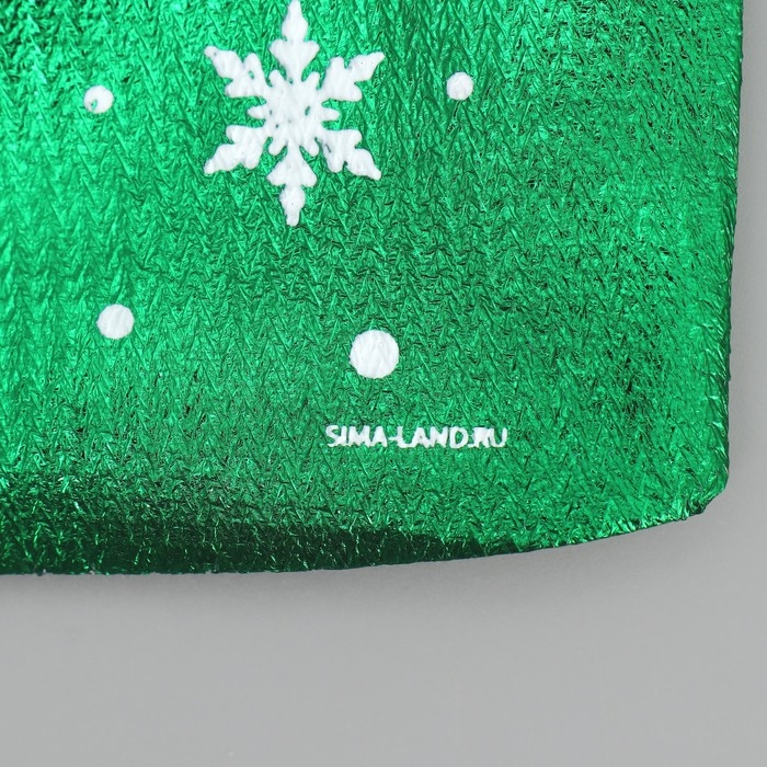 Мешочек подарочный парча «Зимние сюрпризы», 20 х 30 см +/- 1.5 см, Новый год