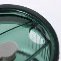 Стакан &laquo;Вино Верде&raquo;, 350 мл, с крышкой и трубочкой, стекло, зелёный