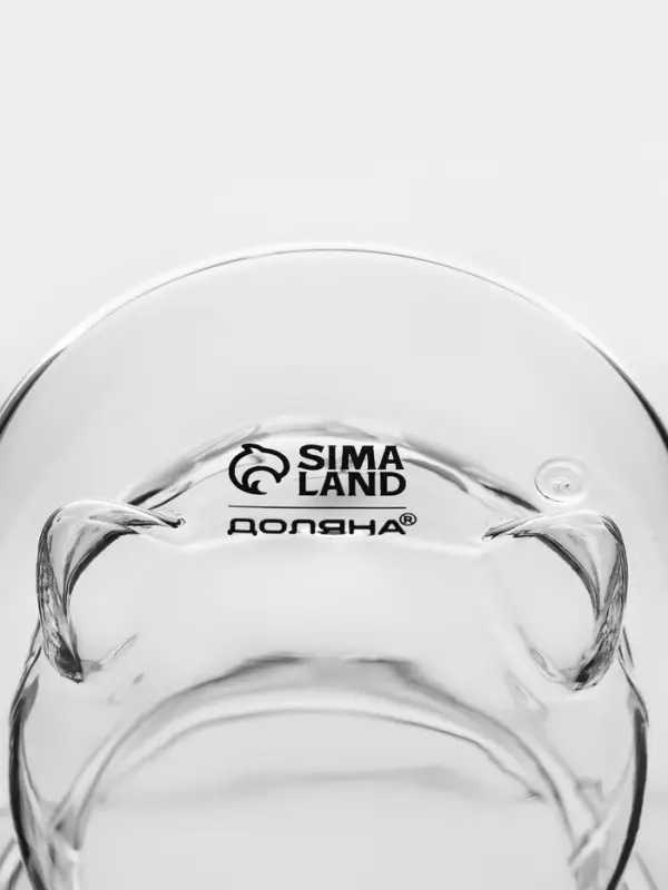 Стакан с двойными стенкам Доляна &laquo;Феликс&raquo;, 250 мл, 9.3&times;9 см, стекло, прозрачный