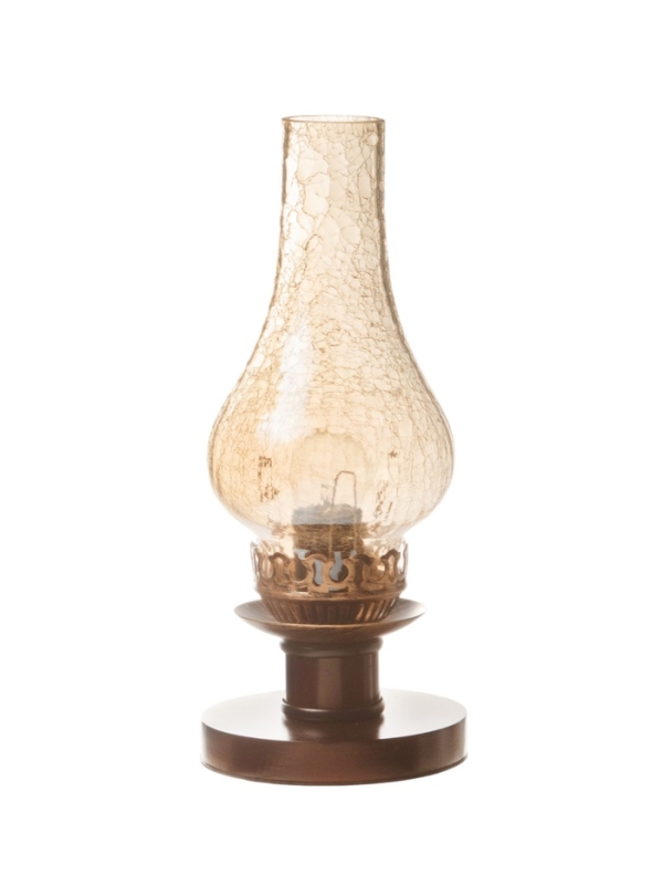 Лампа настольная BayerLux ЭКО Лампа настольная BayerLux ЭКО "Татьяна" 1х40Вт Е27 венге/мед 14х14х34см