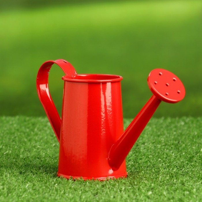 Кашпо «Лейка», 15×7×8 см, красное Кашпо «Лейка», 15×7×8 см, красное